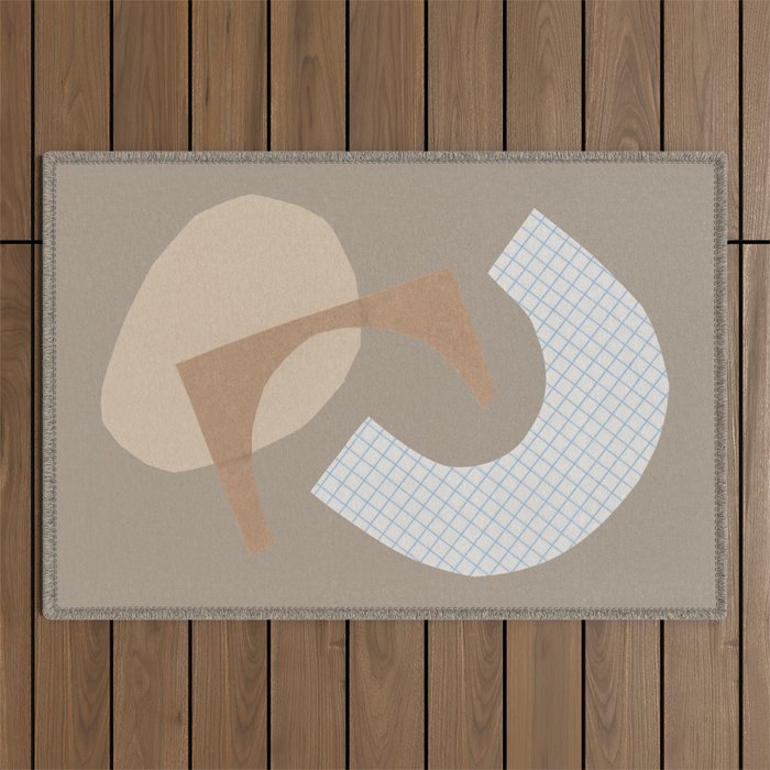 Three Shapes #1 Outdoor Rug Gallery Image 1