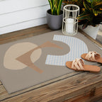 Three Shapes #1 Outdoor Rug Gallery Image 2
