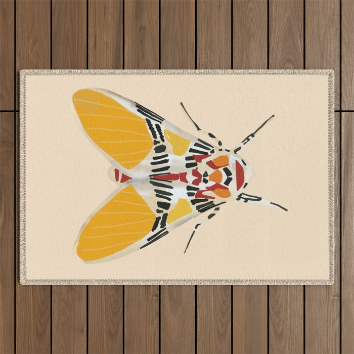 Moth 2 Outdoor Rug Gallery Image 1