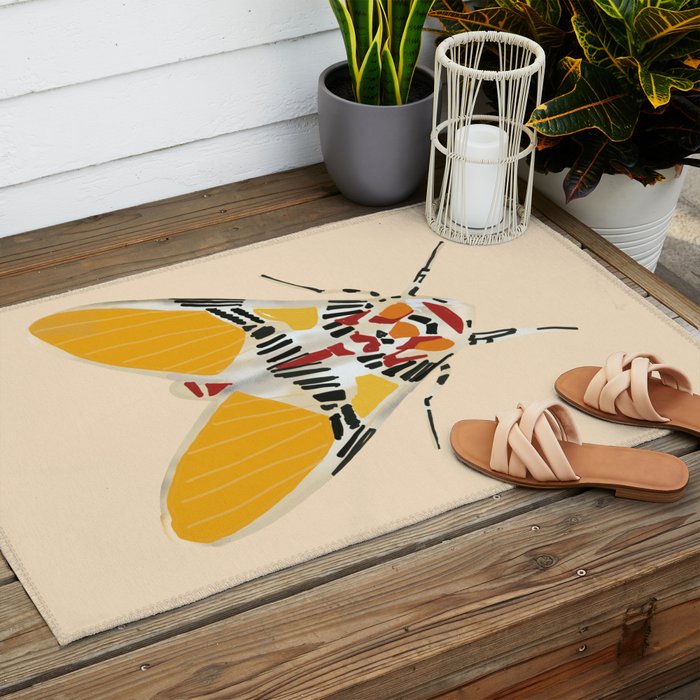 Moth 2 Outdoor Rug Gallery Image 2