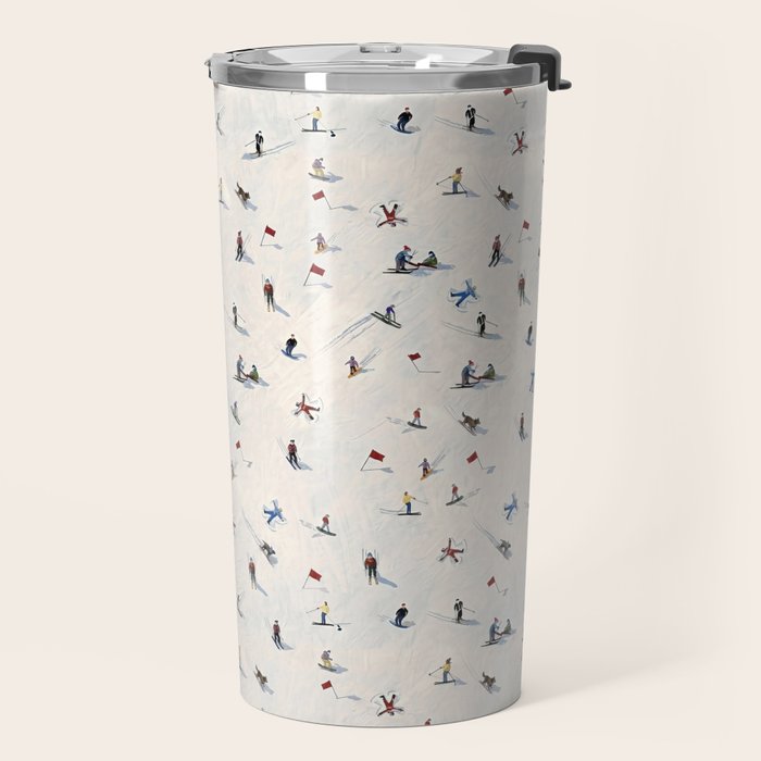 Les Skieurs Travel Mug Gallery Image 2