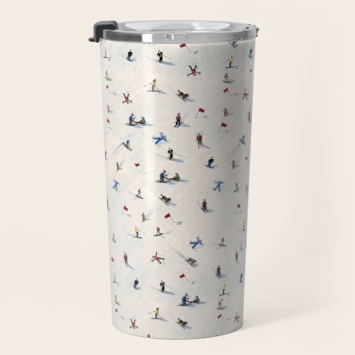 Les Skieurs Travel Mug Gallery Image 3