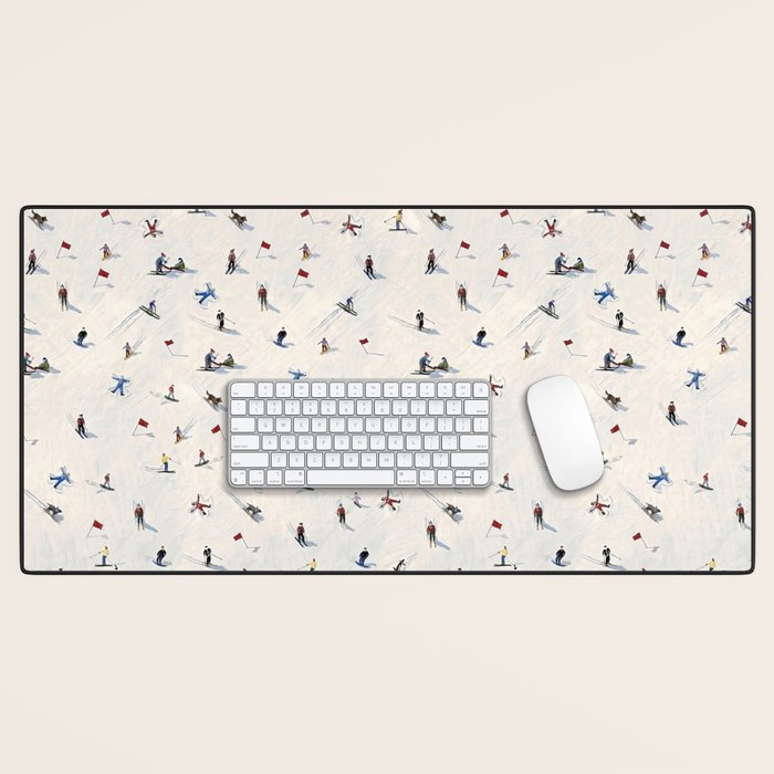 Les Skieurs Desk Mat Gallery Image 1