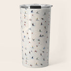 Les Skieurs Travel Mug Gallery Image 1
