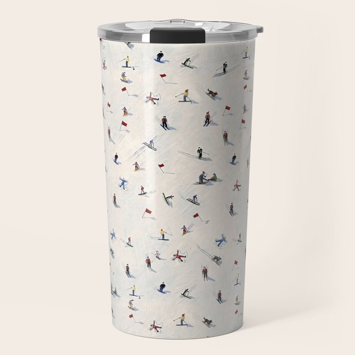 Les Skieurs Travel Mug Gallery Image 1