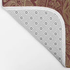 Mandala Royal - Red and Gold Bath Mat Gallery Image 2