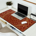 Mandala Royal - Red and Gold Desk Mat Gallery Image 2