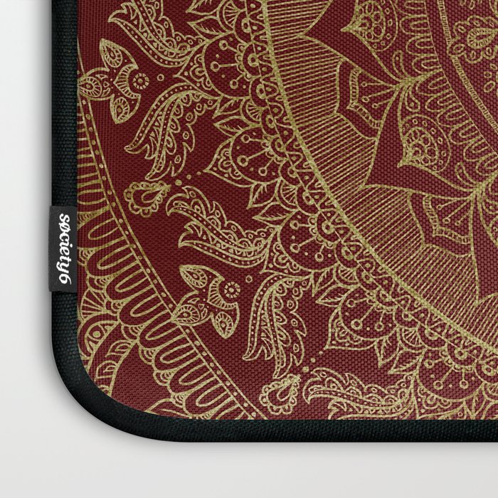 Mandala Royal - Red and Gold Laptop Sleeve Gallery Image 3