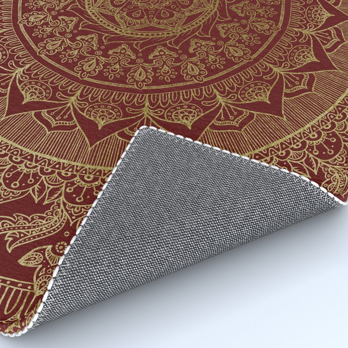 Mandala Royal - Red and Gold Rug Gallery Image 4