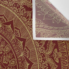 Mandala Royal - Red and Gold Wall Tapestry Gallery Image 3