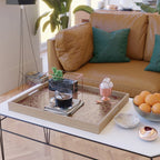 Mandala Royal - Red and Gold Serving Tray Gallery Image 2