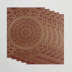 Mandala Royal - Red and Gold Wrapping Paper Gallery Image 3