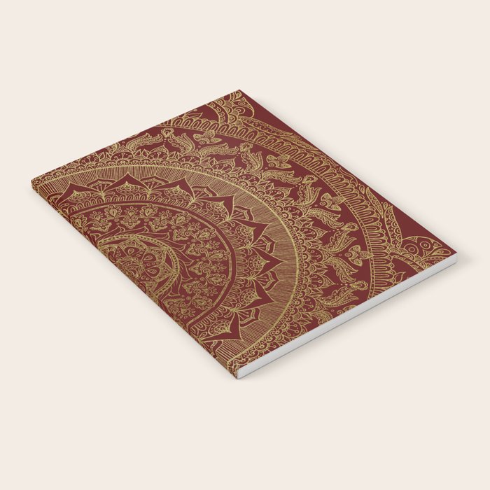 Mandala Royal - Red and Gold Notebook Gallery Image 1