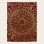 Mandala Royal - Red and Gold Poster Gallery Image 4