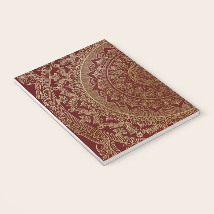 Mandala Royal - Red and Gold Notebook Gallery Image 3