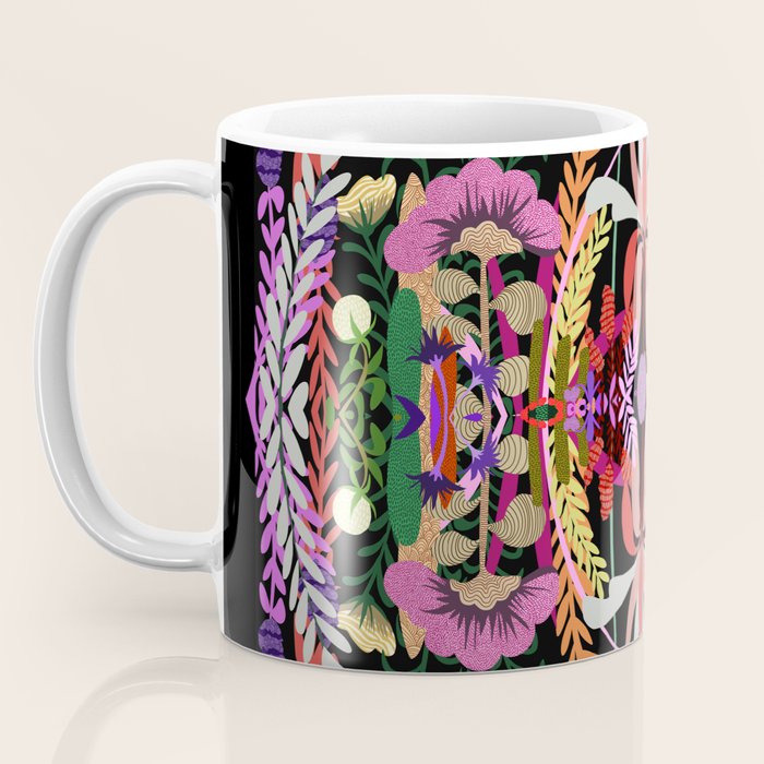 The Butterfly Effect Series - 01, Paint Blot Mirror Colorful, Symmetrical Graphic, Eclectic Mandala  Coffee Mug Gallery Image 3
