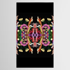 The Butterfly Effect Series - 01, Paint Blot Mirror Colorful, Symmetrical Graphic, Eclectic Mandala  Tablecloth Gallery Image 2