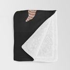 The Butterfly Effect Series - 01, Paint Blot Mirror Colorful, Symmetrical Graphic, Eclectic Mandala  Throw Blanket Gallery Image 3