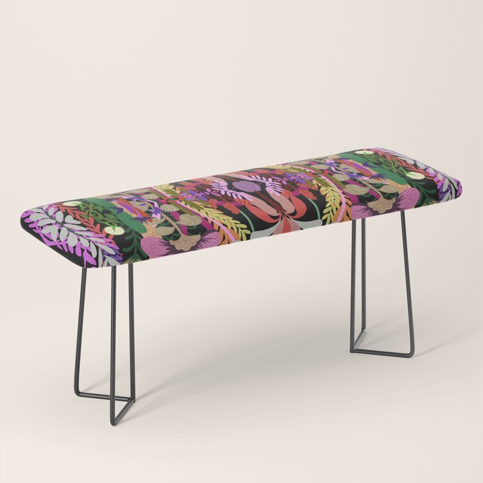 The Butterfly Effect Series - 01, Paint Blot Mirror Colorful, Symmetrical Graphic, Eclectic Mandala  Bench Gallery Image 1