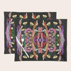 The Butterfly Effect Series - 01, Paint Blot Mirror Colorful, Symmetrical Graphic, Eclectic Mandala  Placemat Gallery Image 1