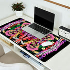 The Butterfly Effect Series - 01, Paint Blot Mirror Colorful, Symmetrical Graphic, Eclectic Mandala  Desk Mat Gallery Image 2
