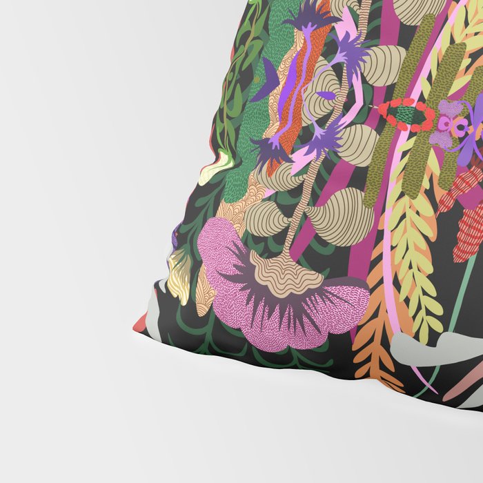 The Butterfly Effect Series - 01, Paint Blot Mirror Colorful, Symmetrical Graphic, Eclectic Mandala  Pillow Sham Gallery Image 4