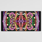 The Butterfly Effect Series - 01, Paint Blot Mirror Colorful, Symmetrical Graphic, Eclectic Mandala  Desk Mat Gallery Image 3