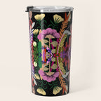The Butterfly Effect Series - 01, Paint Blot Mirror Colorful, Symmetrical Graphic, Eclectic Mandala  Travel Mug Gallery Image 3