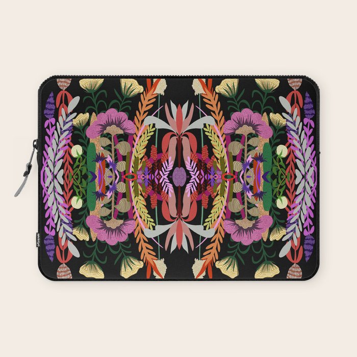 The Butterfly Effect Series - 01, Paint Blot Mirror Colorful, Symmetrical Graphic, Eclectic Mandala  Laptop Sleeve Gallery Image 1