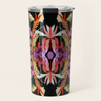 The Butterfly Effect Series - 01, Paint Blot Mirror Colorful, Symmetrical Graphic, Eclectic Mandala  Travel Mug Gallery Image 1