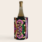 The Butterfly Effect Series - 01, Paint Blot Mirror Colorful, Symmetrical Graphic, Eclectic Mandala  Wine Chiller Gallery Image 3