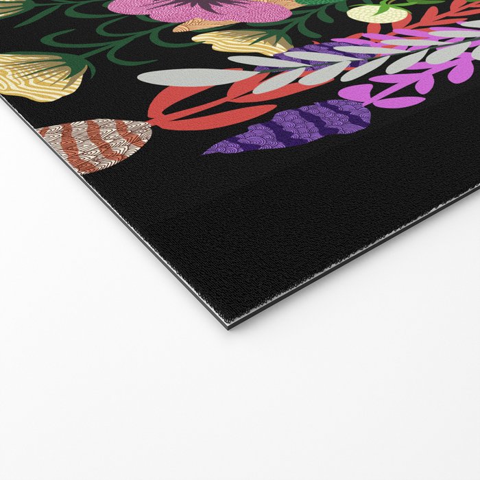 The Butterfly Effect Series - 01, Paint Blot Mirror Colorful, Symmetrical Graphic, Eclectic Mandala  Welcome Mat Gallery Image 2