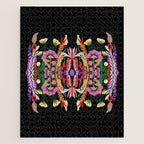 The Butterfly Effect Series - 01, Paint Blot Mirror Colorful, Symmetrical Graphic, Eclectic Mandala  Jigsaw Puzzle Gallery Image 1