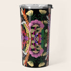 The Butterfly Effect Series - 01, Paint Blot Mirror Colorful, Symmetrical Graphic, Eclectic Mandala  Travel Mug Gallery Image 2