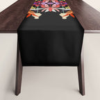 The Butterfly Effect Series - 01, Paint Blot Mirror Colorful, Symmetrical Graphic, Eclectic Mandala  Table Runner Gallery Image 1