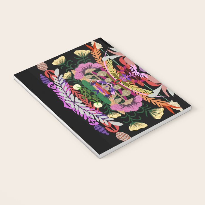 The Butterfly Effect Series - 01, Paint Blot Mirror Colorful, Symmetrical Graphic, Eclectic Mandala  Notebook Gallery Image 3