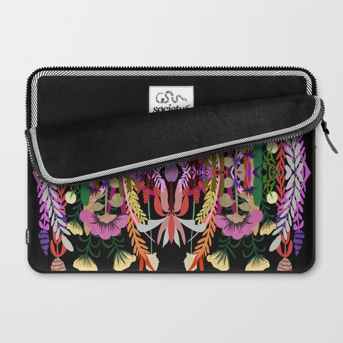 The Butterfly Effect Series - 01, Paint Blot Mirror Colorful, Symmetrical Graphic, Eclectic Mandala  Laptop Sleeve Gallery Image 2