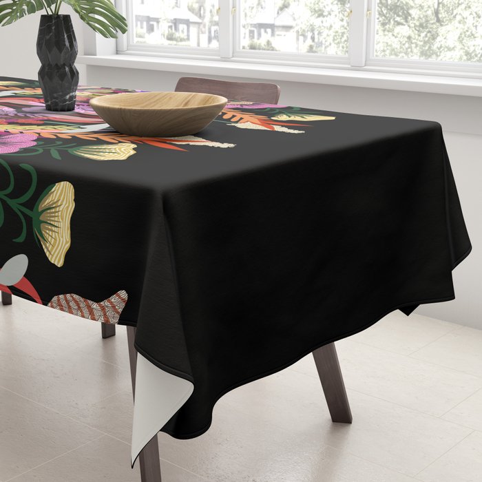 The Butterfly Effect Series - 01, Paint Blot Mirror Colorful, Symmetrical Graphic, Eclectic Mandala  Tablecloth Gallery Image 3