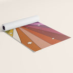 The Sun and the Moon - retro abstract Yoga Mat Gallery Image 2