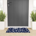 Snowflake Collection - Navy Welcome Mat Gallery Image 3