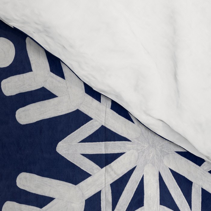 Snowflake Collection - Navy Comforter Gallery Image 4