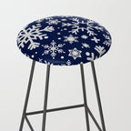Snowflake Collection - Navy Stool Gallery Image 2