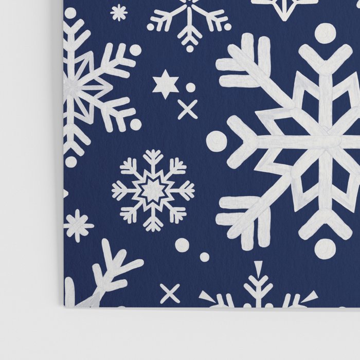 Snowflake Collection - Navy Poster Gallery Image 3