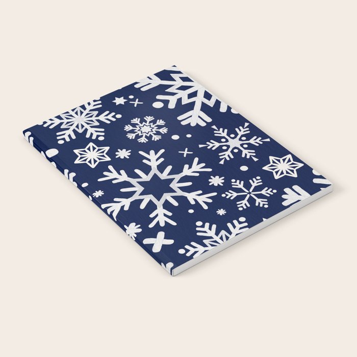 Snowflake Collection - Navy Notebook Gallery Image 2