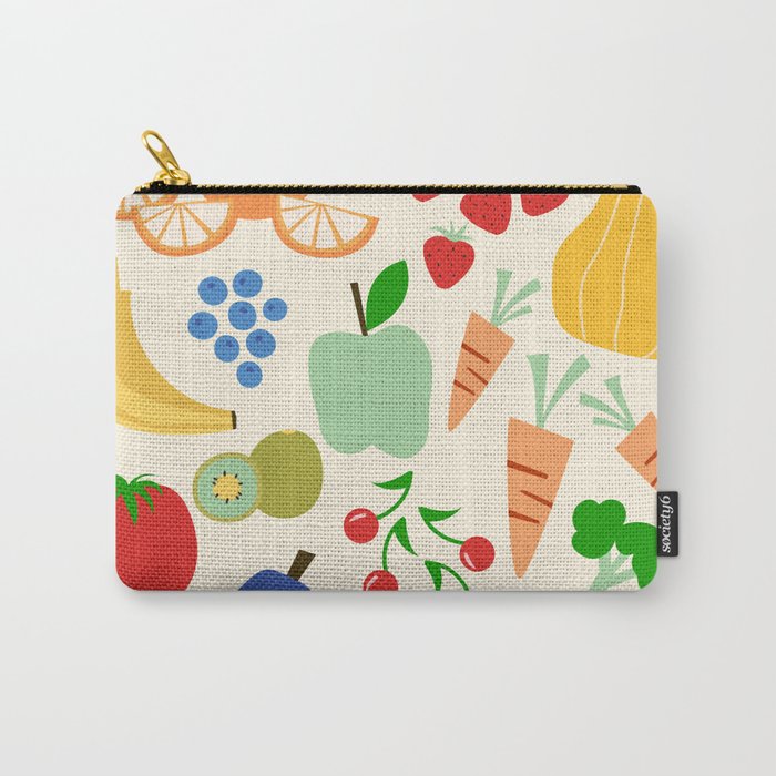 Colorful veggies Carry All Pouch Gallery Image 1