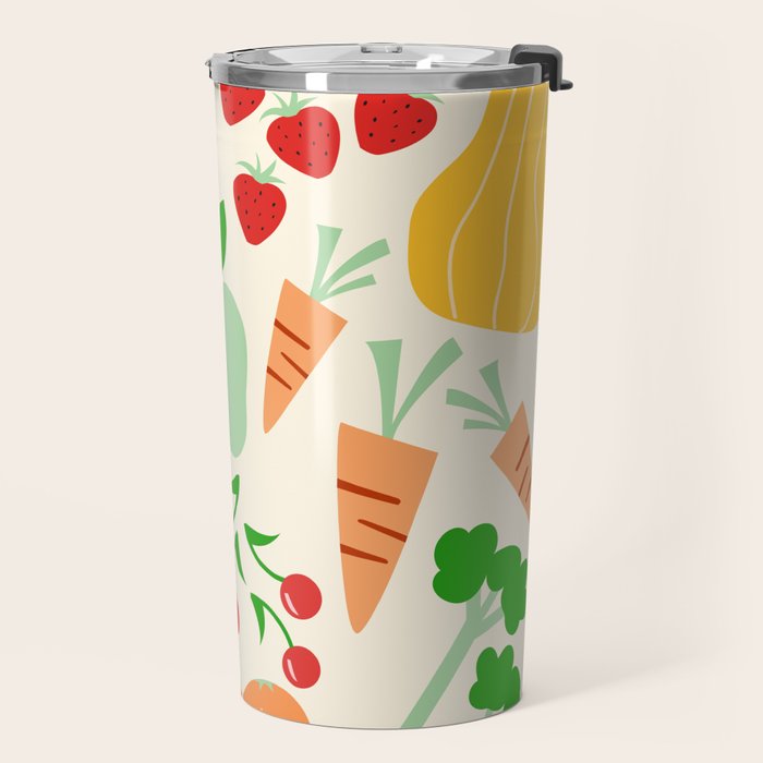 Colorful veggies Travel Mug Gallery Image 2