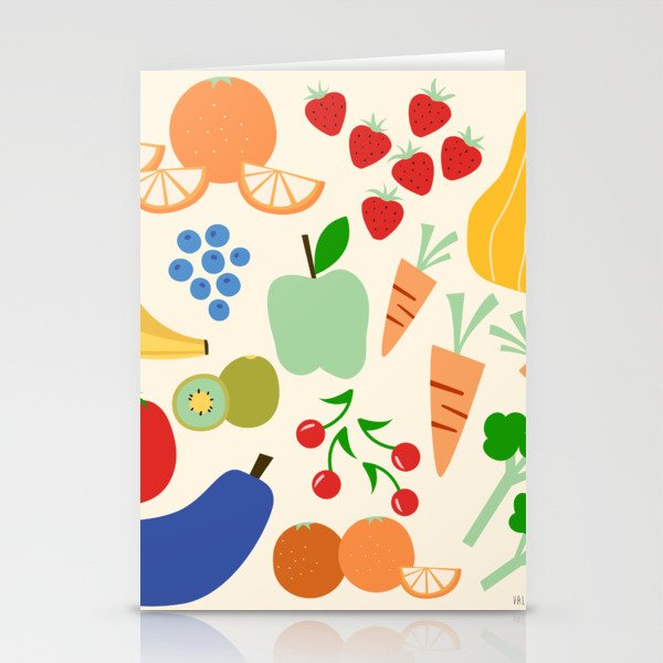 Colorful veggies Stationery Card Gallery Image 2