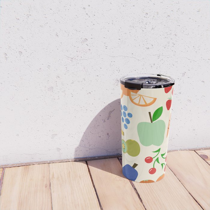 Colorful veggies Travel Mug Gallery Image 4