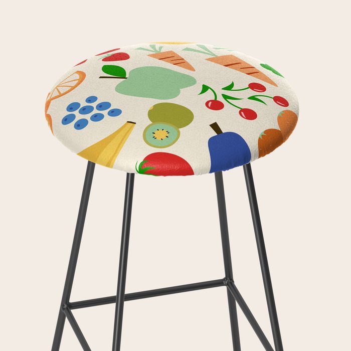 Colorful veggies Stool Gallery Image 2