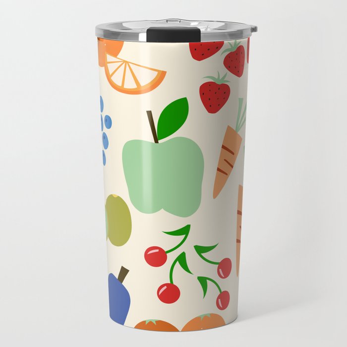 Colorful veggies Travel Mug Gallery Image 1
